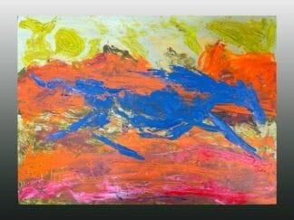 Wild spirits painting 13 on a square background