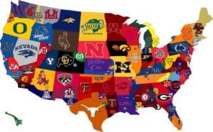college sports map from live campus